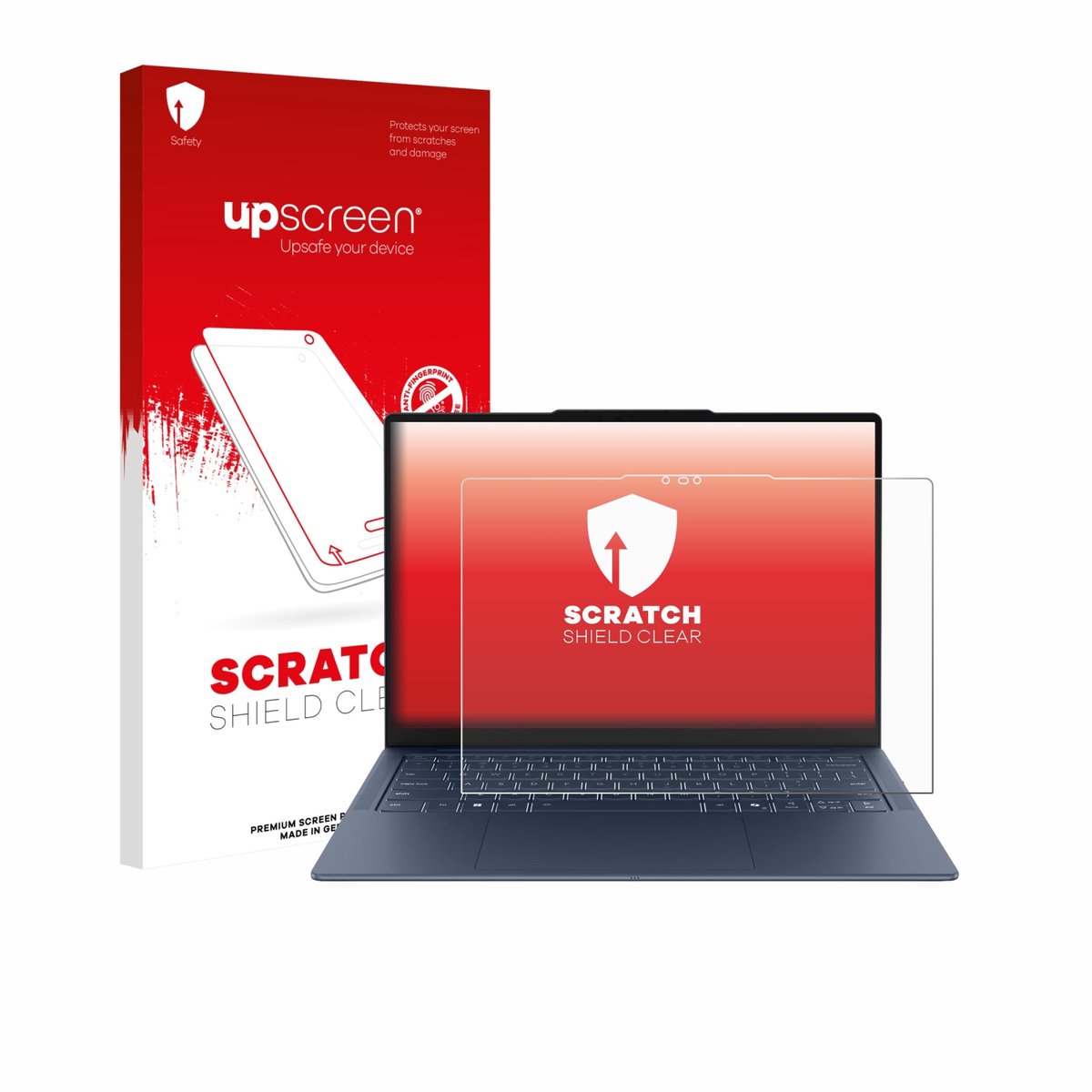 upscreen - Screenprotector voor Lenovo Yoga Slim 7x Gen 11 14" - Folie Beschermfolie transparant