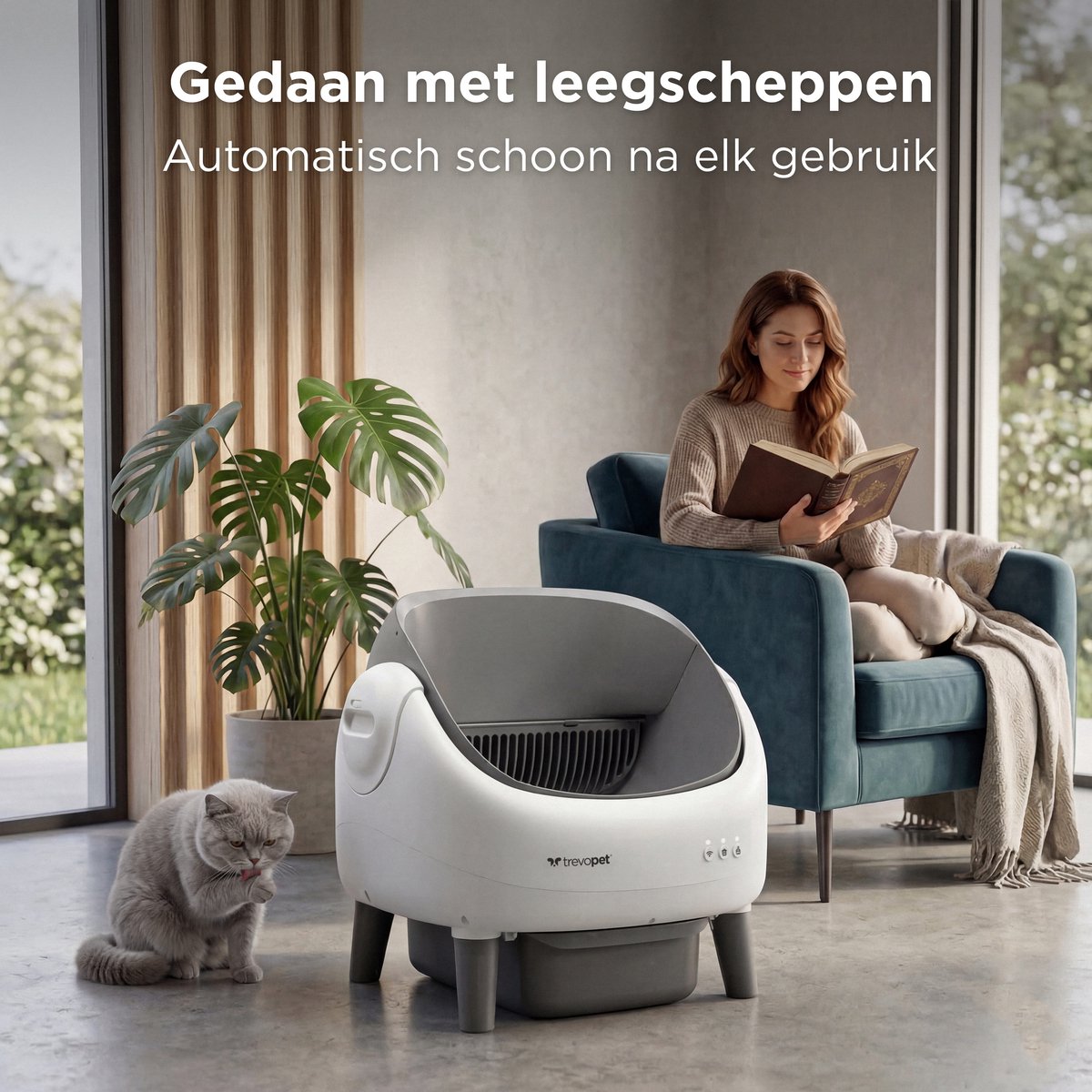 TrevoPet Air - Automatische Kattenbak met App thumbnail 2