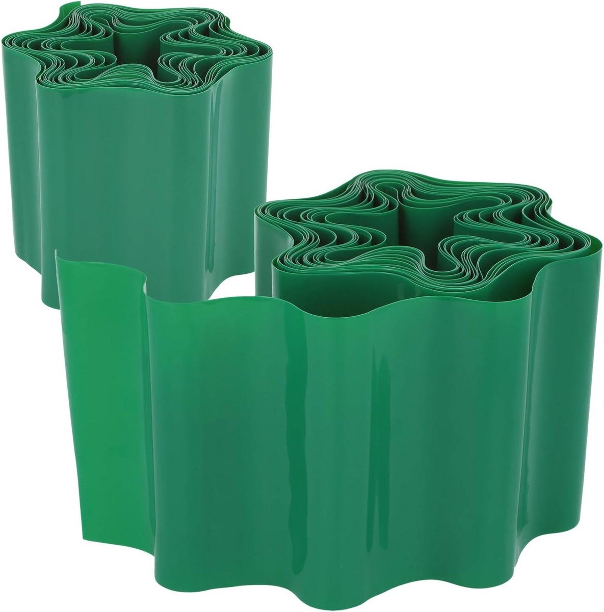 Gazonrand Kunststof - Perkrand Flexibel - Tuin Nette Scheiding - Lengte Verstelbaar - 1200 cm Totaal - Groen