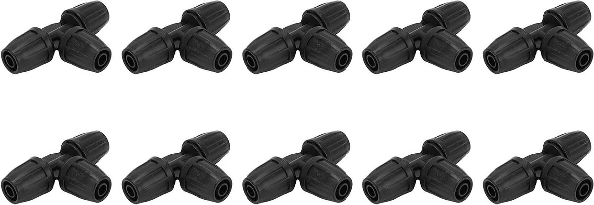 10 Stuks Wateraccessoires voor Irrigatie met Drip Irrigation en Barbed Wire - 8/11 Slangfittingen voor Tuin en Plantenzorg
