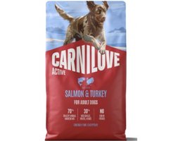 Carnilove Active Dog Dry Made with Salmon & Turkey for Adult All Breeds 4 kg