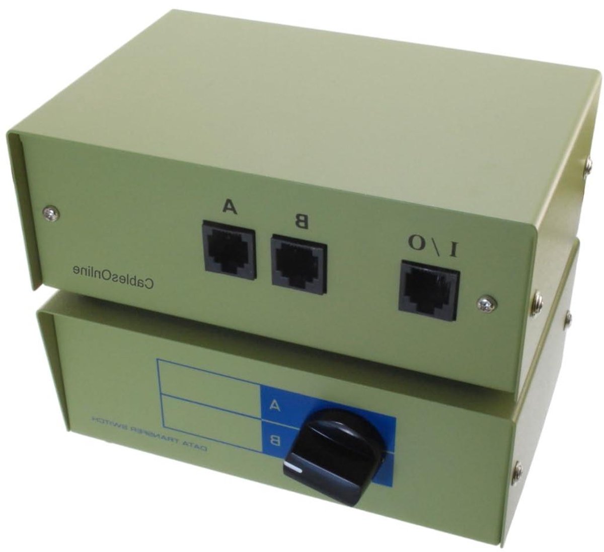 RJ45 Schakelkast - Ethernet Switch - Netwerk Apparaten Schakelen - Volledig Afgeschermde Metalen Behuizing - 1 ponden - Groen