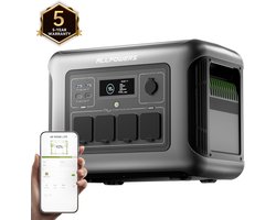 ALLPOWERS R2500 V2 Draagbare Powerstation 1920Wh, LFP-accu met 4500+ cycli, zonnegenerator met 4x 2500W AC-uitgangen, 1 uur 100% snel opladen, mobiele stroomopslag voor thuis, kamperen en camper.