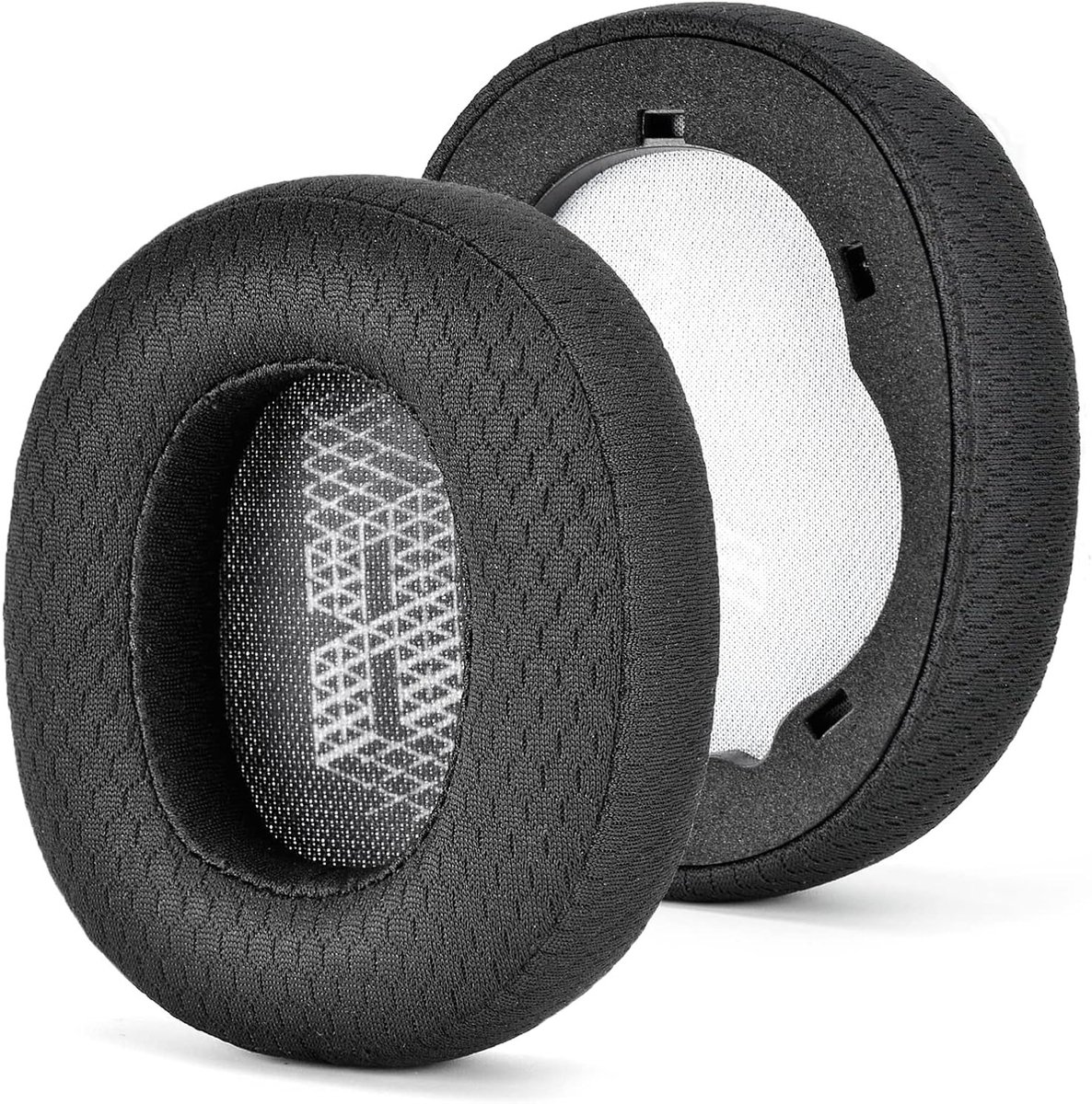 Vervangende Oorkussens van Stof en Geheugenfoam voor JBL E65 E65BTNC en Duet NC 660 BTNC Hoofdtelefoons (Zwart) - Comfort, Geluid, Duurzaamheid