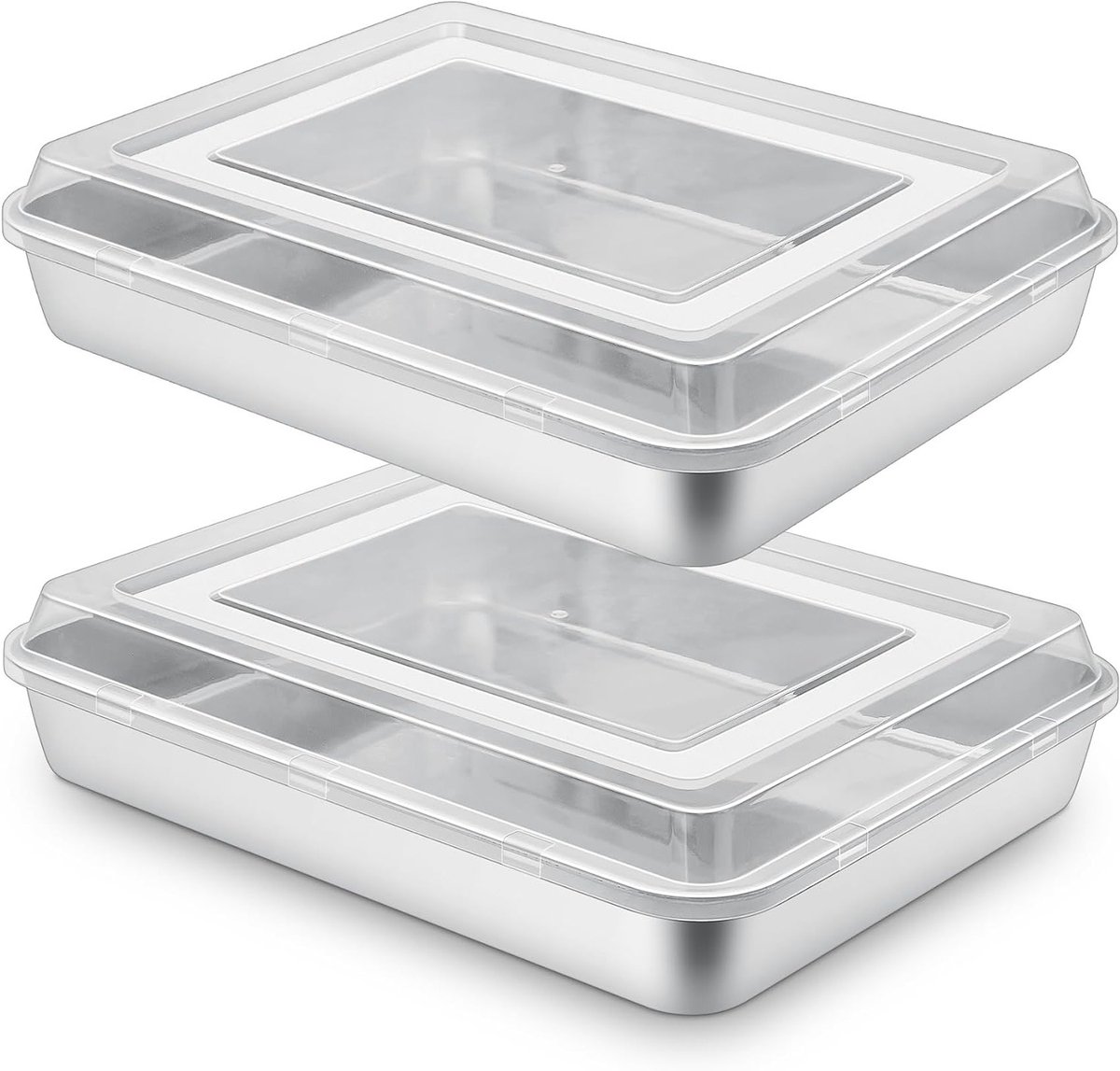 Baktin met deksel 31.5x24.5x5cm voor taarten, brood en ovenschotels - Perfect voor elke bakliefhebber