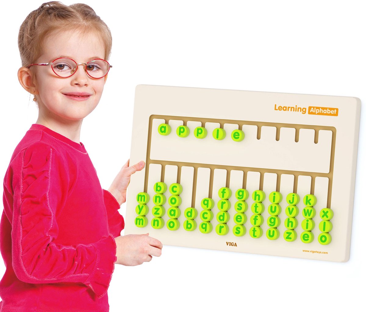 Viga Toys - Wand-Muurspel - Leer het Alfabet