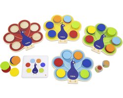 Viga Toys® Pauw Kleur Matching Spel