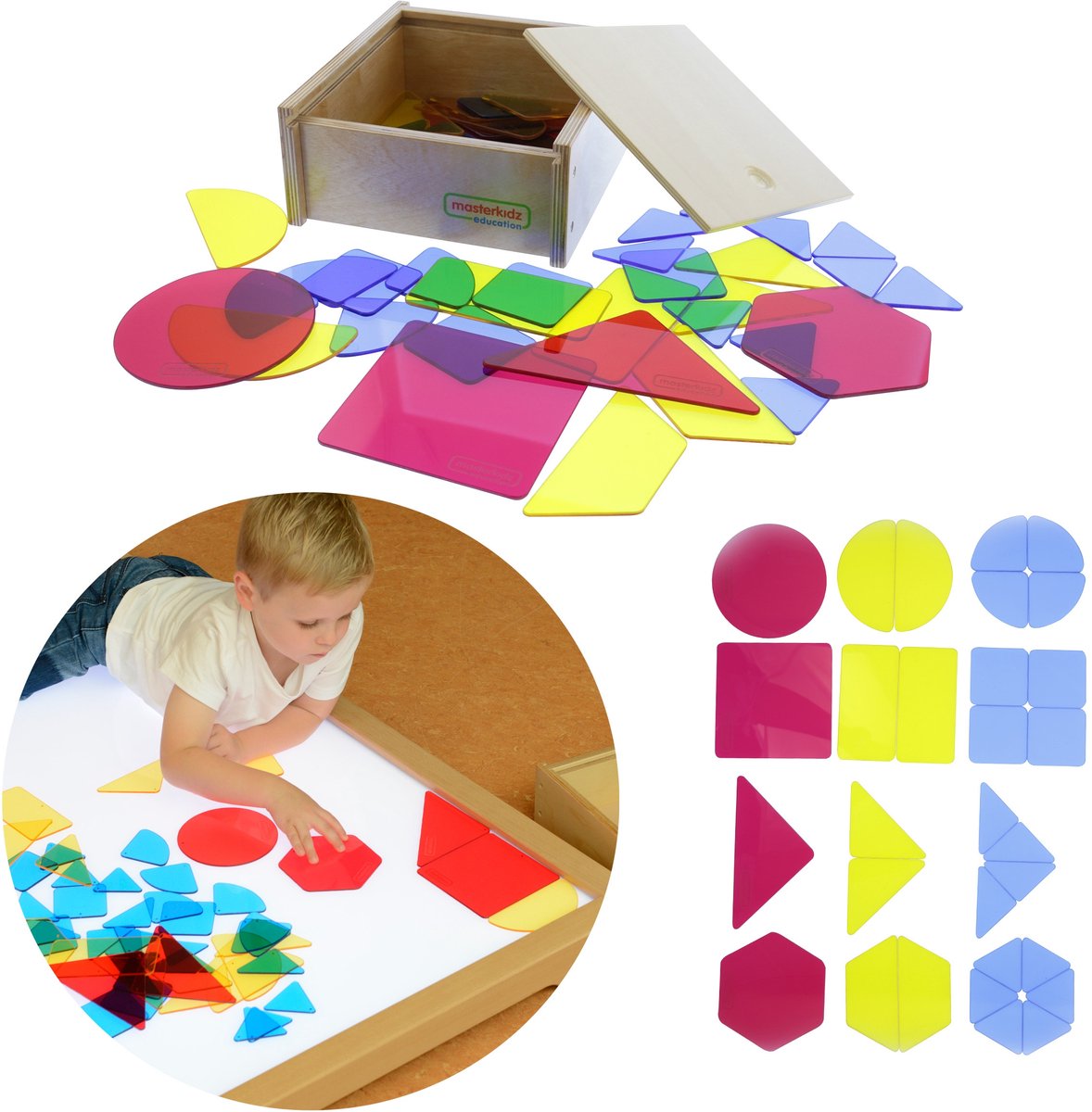 Masterkidz doorschijnende geometrische vormen - UNI