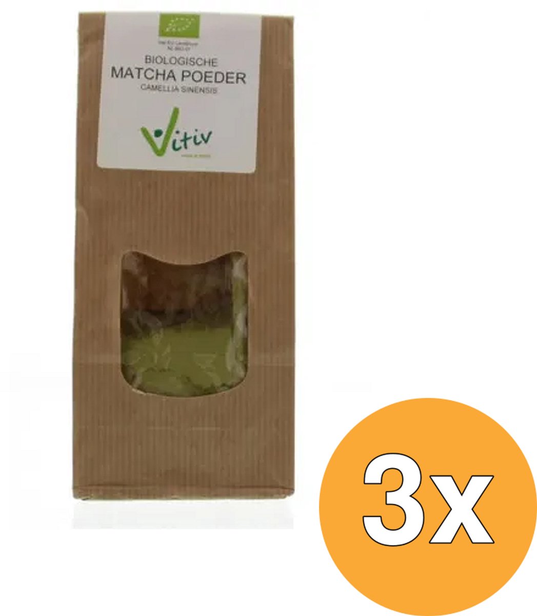 3x Vitiv Matcha Poeder Bio (100 gr)
