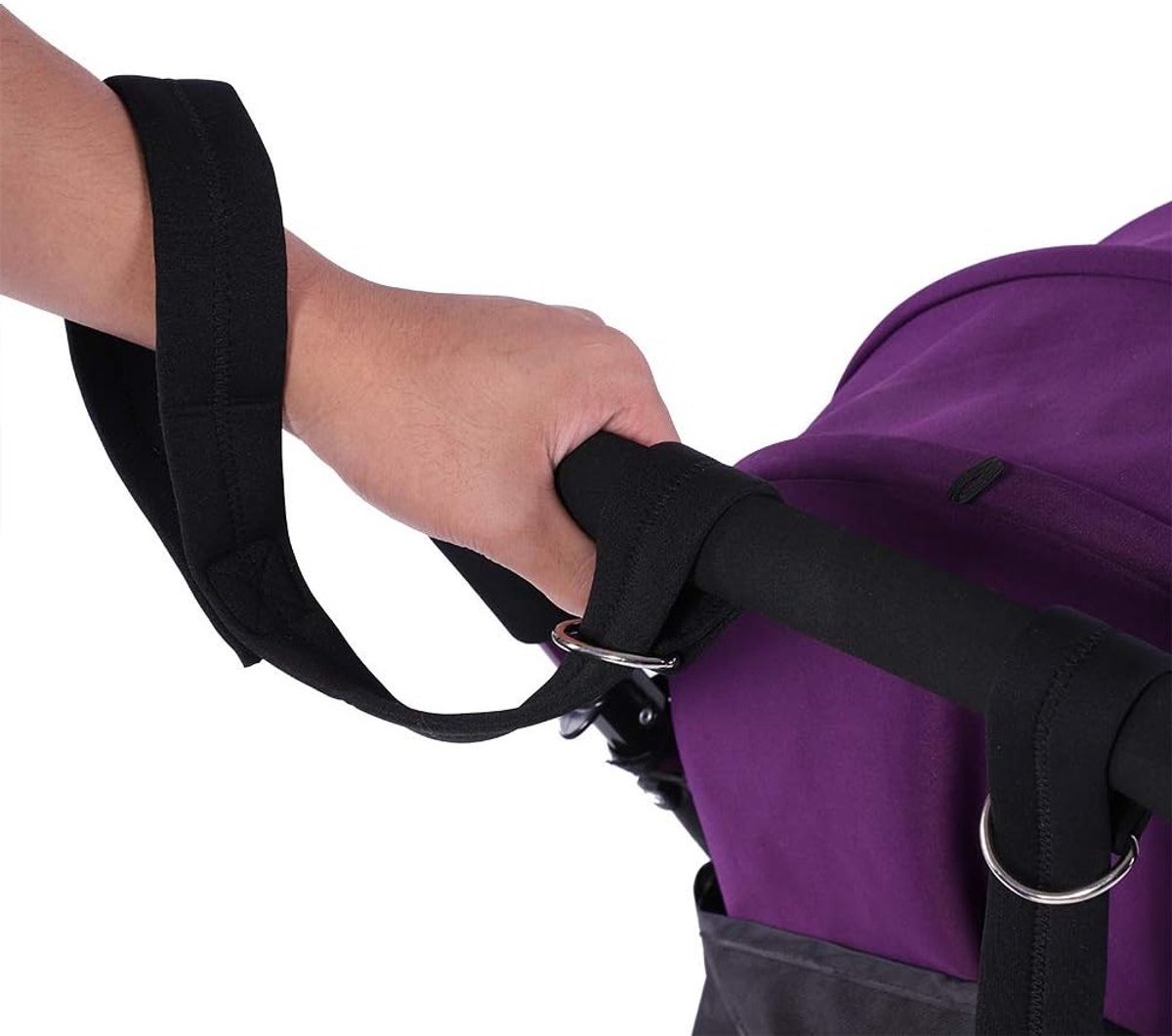 Veilige Polsbanden voor Babywagens - Universele Veiligheidsriem, Antislip Buggy Clips, Multifunctioneel en Zwart