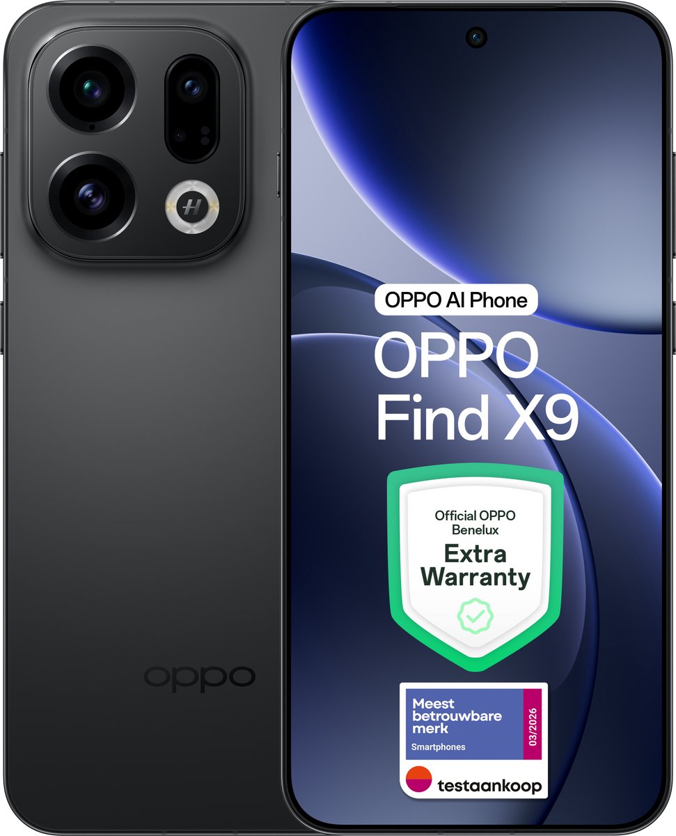 OPPO Find X9 5G 12+ 512GB Space Black - Extra Garantie