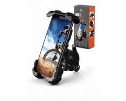 BikePro Extra Stevige Telefoonhouder Fiets, E-bike, Scooter, Motor - 360 graden Rotatie - GSM Houder - Fietshouder - Smartphone Houder Fiets - Fatbike
