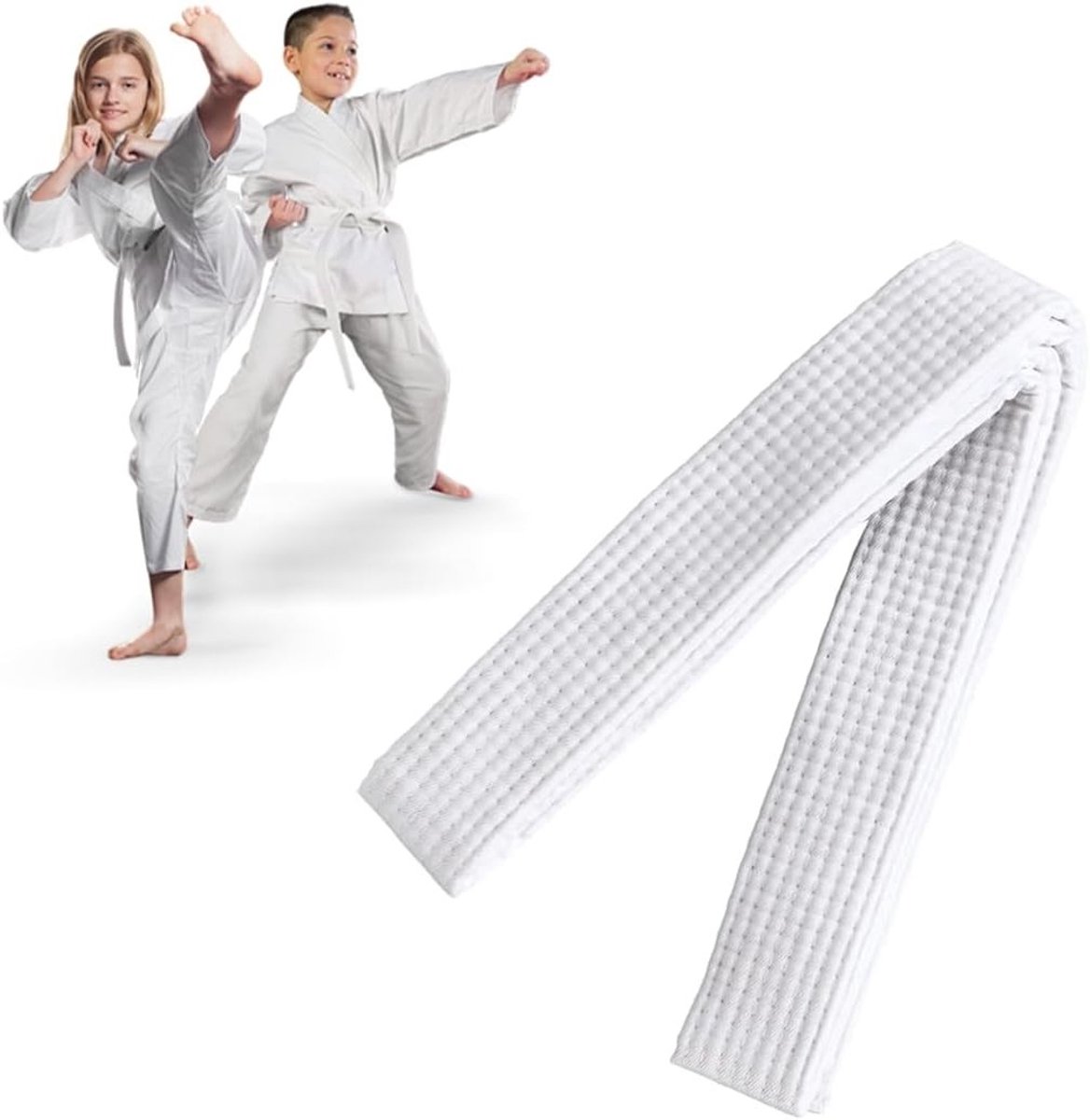 Judo- en Taekwondo-gordels van extra dik materiaal, 180 cm, ideaal voor kinderen en martial arts trainingen