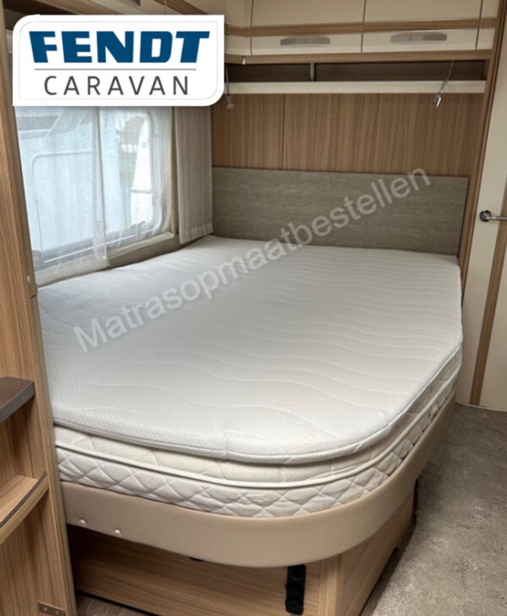 Topdekmatras/Topper Fransbed Hr 55 MAATWERK Fendt caravan dikte 6 cm