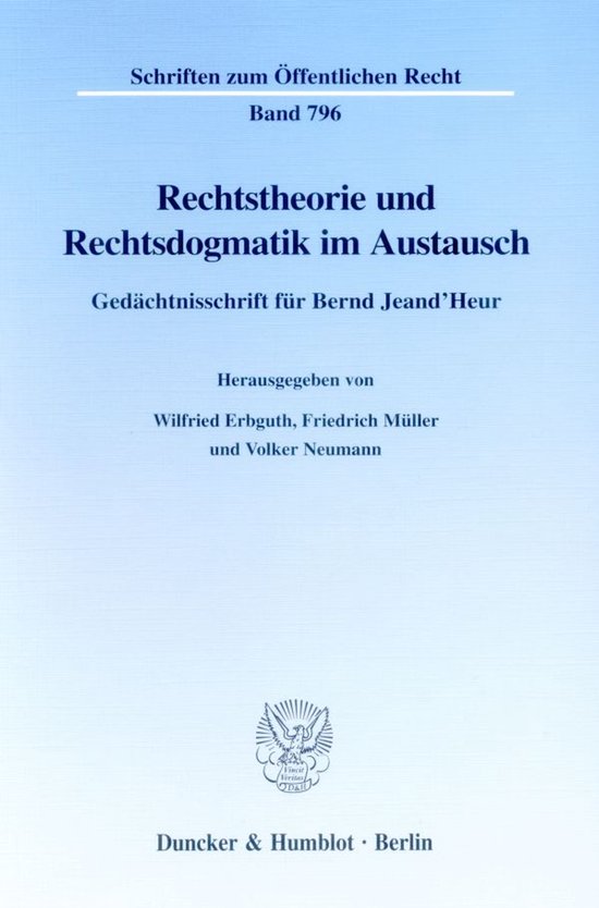 Rechtstheorie und Rechtsdogmatik im Austausch. - cover
