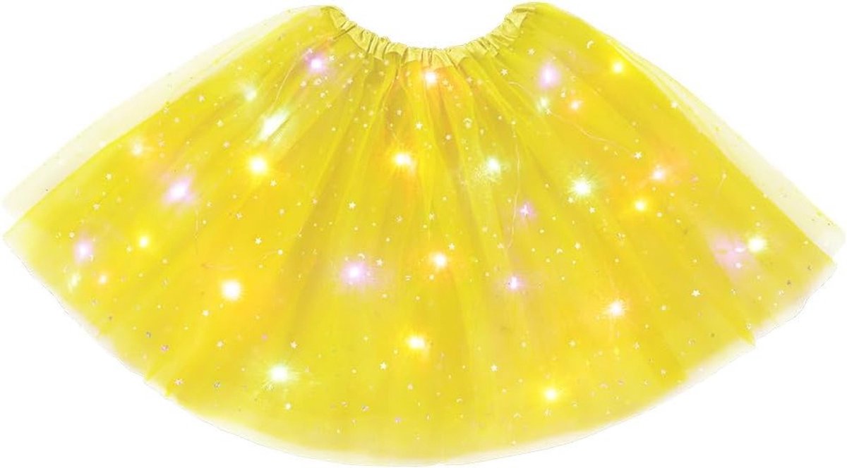 Lichtgevende Tulle Tutu Rok voor Vrouwen met Sequins en Sterren, Perfect voor Ballet, Feest en Halloween Kostuum