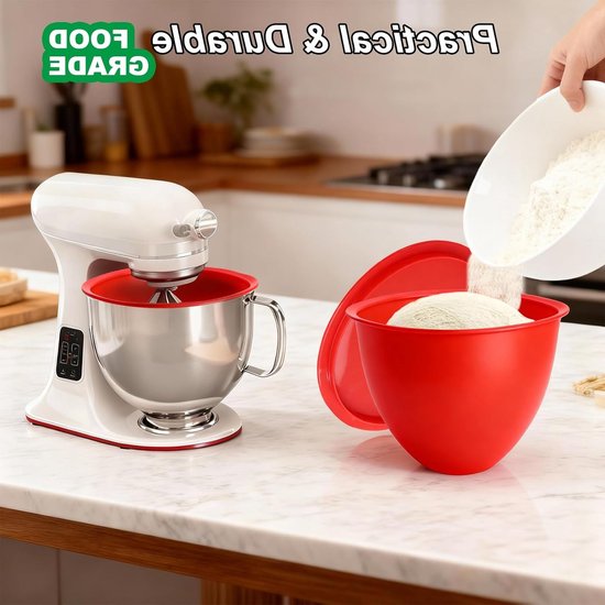 Siliconen Kom Inzet voor Blender, Voedselveilige Siliconen Bowl met Deksel voor Keuken Gebruik van Merkloos — afbeelding 2