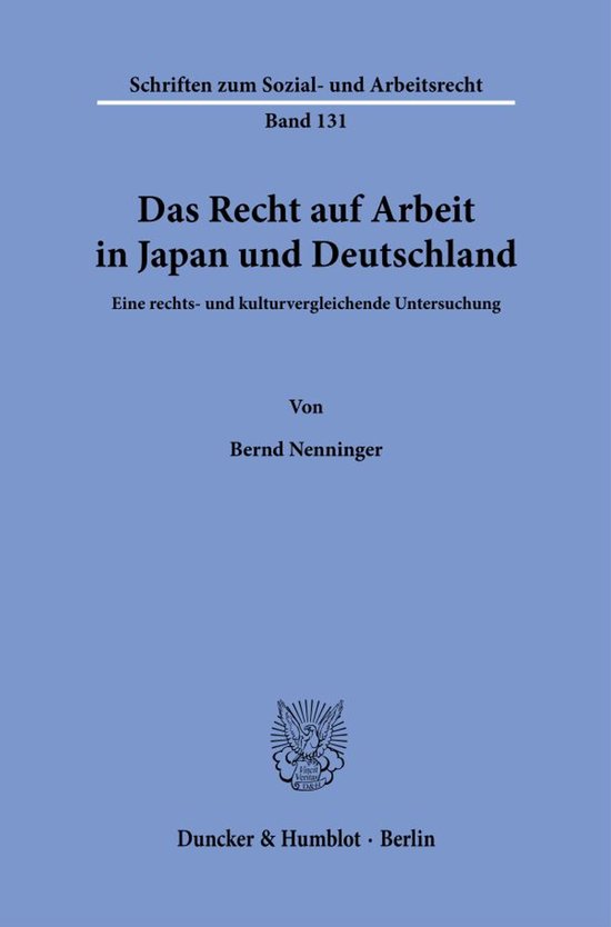 Schriften zum Sozial- und Arbeitsrecht131- Das Recht auf Arb ... - cover