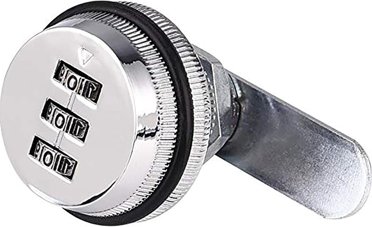 3 Digit Combinatielocks voor Veiligheid - 30mm Zink Legering Code Slot voor Lades, Kasten en Kluisjes