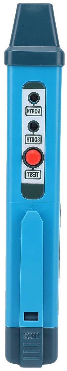 Polarisatietester met LED-display voor het identificeren van magnetische polen, draagbare N/S polenchecker, ideaal voor wetenschappelijke experimenten en doe-het-zelf projecten
