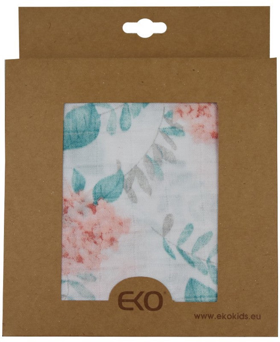 BAMBOO SWADDLE & NAPPY 120 x 120 cm HYDRANGEA