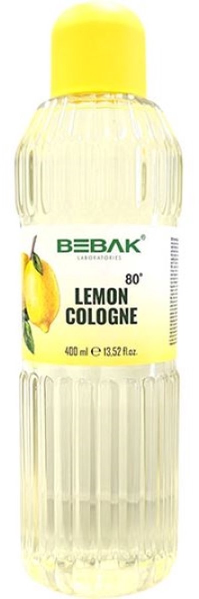Bebak Limon Kolonyası 80° – Citroen Eau de Cologne 400 ml PET | Handhygiëne & Verfrissende Geur | Turkse Traditionele Cologne