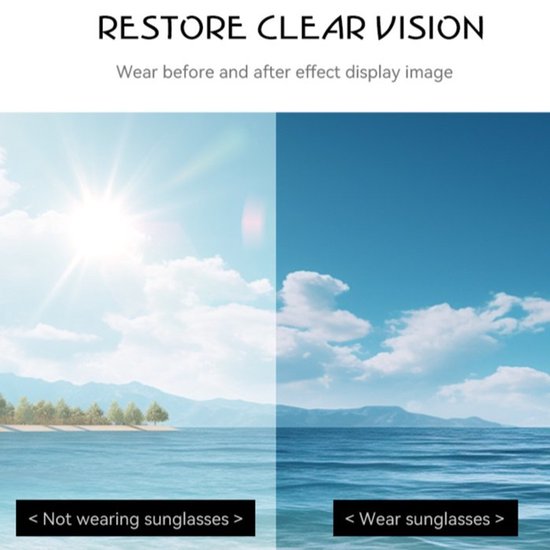 Opvouwbare Gepolariseerde Sport Zonnebril - Fietsbril - Heren / dames - UV400 Bescherming - Anti-Glare & HD Zicht - Compact Design - Voor Autorijden, Vissen & Outdoor - Ideaal voor Reizen - Grijs & Zwart — afbeelding 5