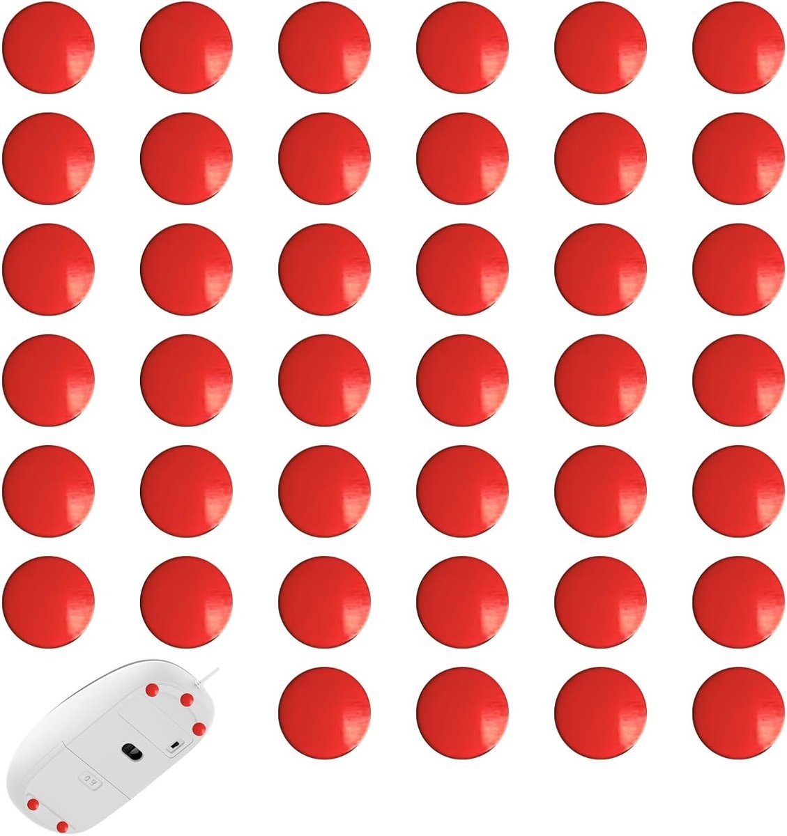 40 Stuks UHMW-PE Muismatten voor Gaming, Duurzaam en Geschikt voor Glazen Muis, 0.8mm Dikte, Soepele Beweging