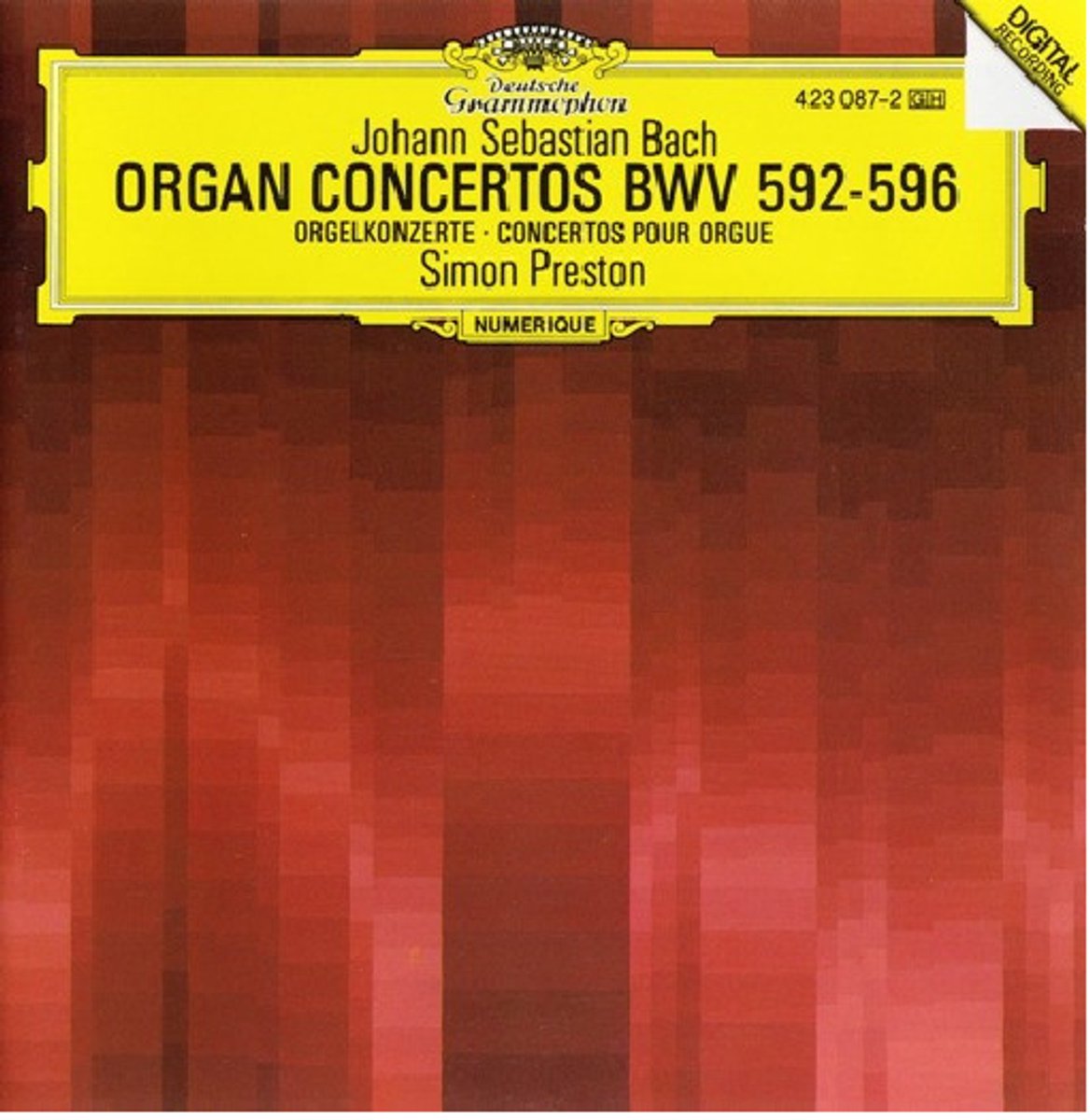 Bach, Organ Concertos Bwv 592-596 / Simon Preston