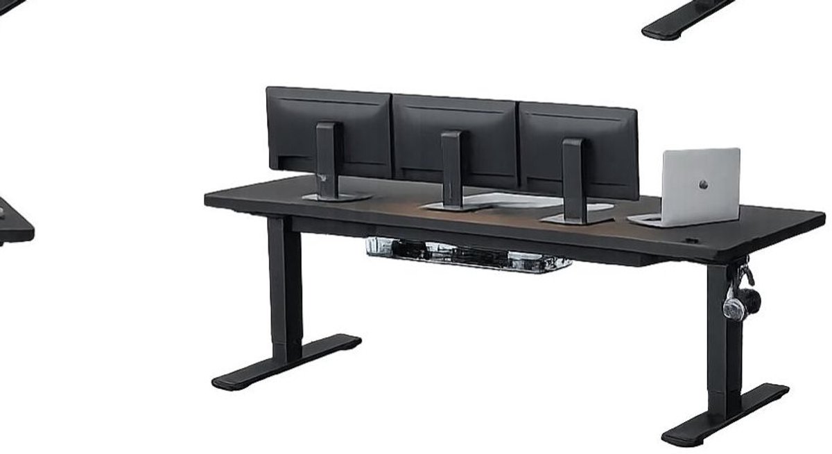 Elektrisch Bureau Hoogte Verstelbaar 160x70 cm met USB en Memory Functie – Zit Sta Bureau Verstelbaar 73–118 cm, Stabiel Frame, Stil Motor – Wit – Vermissen