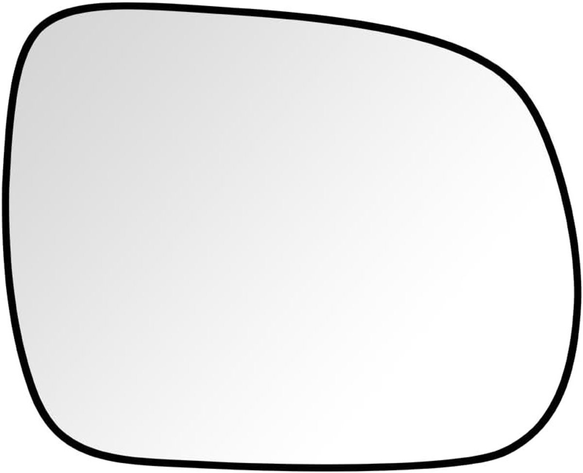 Verwarmd Spiegelglas Bestuurderszijde met Dragerplaat voor Toyota Hilux en Tacoma 2005-2015, Lexus RX300 RX330 RX350 RX400h 2003-2008 - Links, Perfecte Vervanging, Hoge Kwaliteit, Eenvoudige Montage