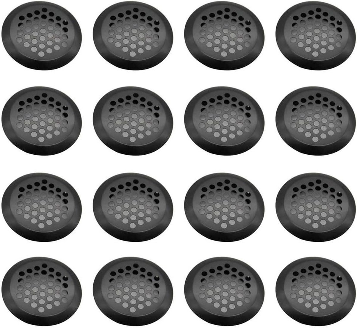 Stainless Steel Air Vent Louver Hole, 16pcs Steel Air Vent Hole, Cabinet Air Vent Hole, 29mm Round Ventilation Grate - ShopVlot