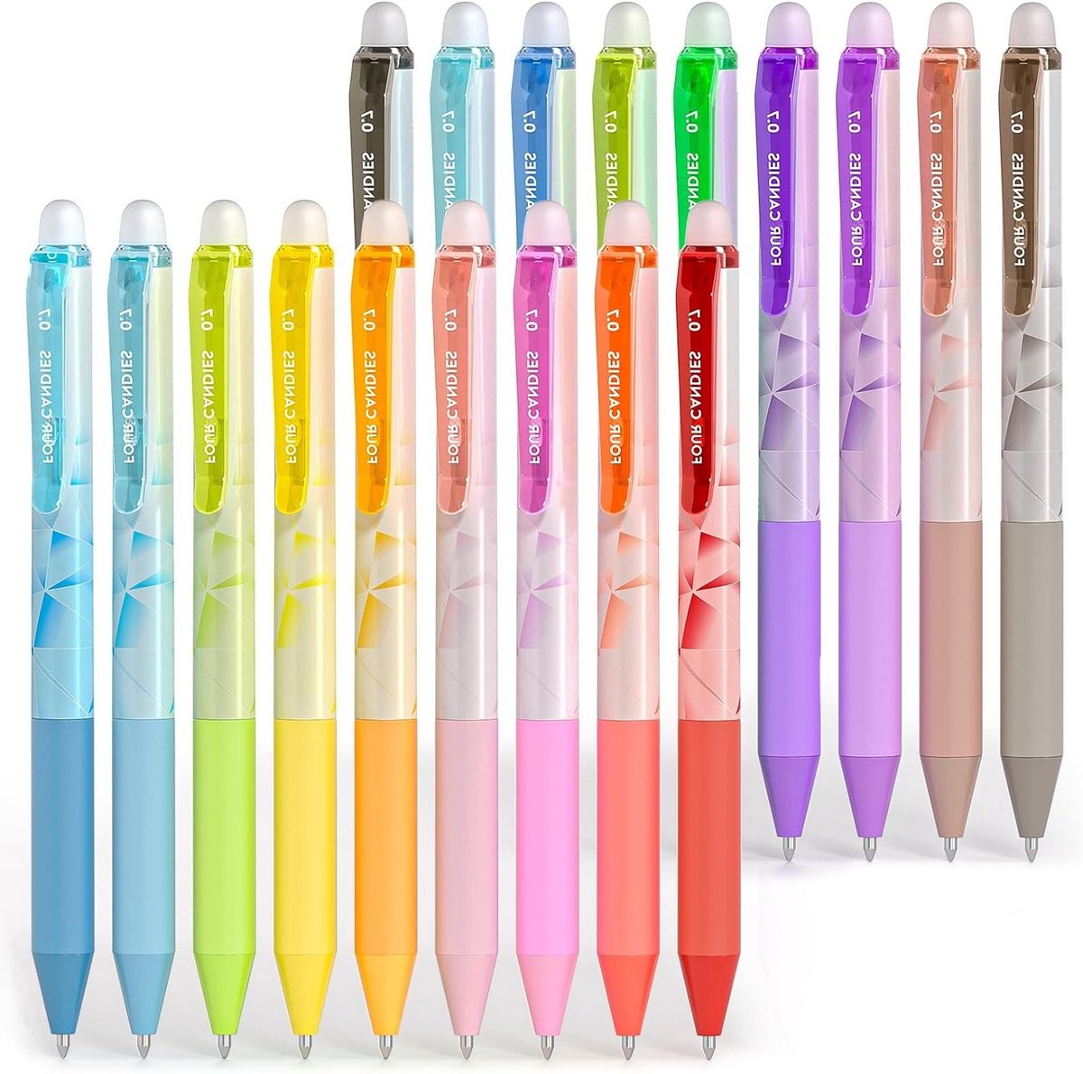 Erasable pen met vier kleuren, ideaal voor school, kantoor en creatief gebruik