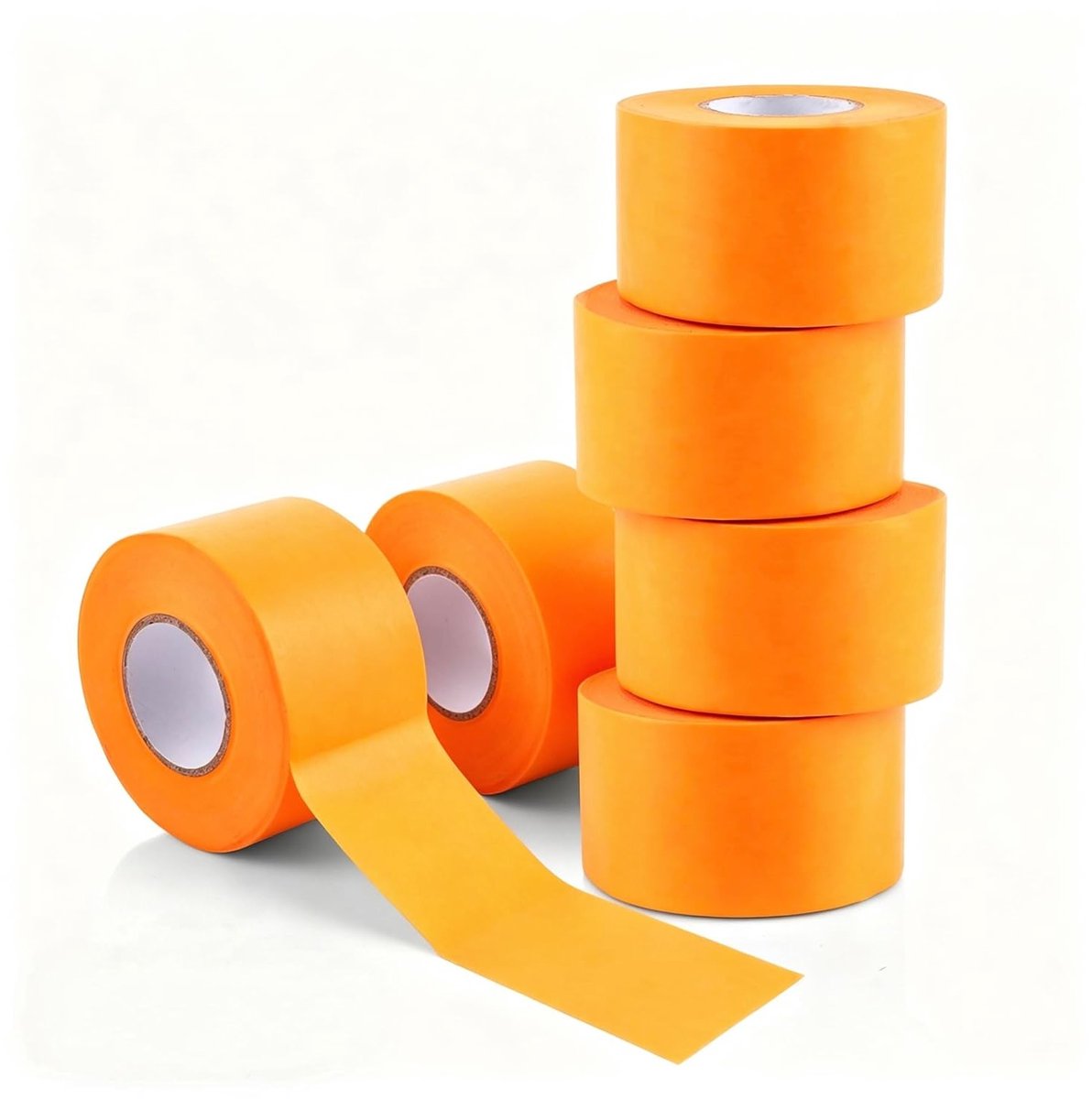 6 Rollen Plakband voor Schilderwerk, Waterproof Maskingtape, 50 mm x 50 m, UV-bestendig, Voor Schone Randen en Precisiewerk