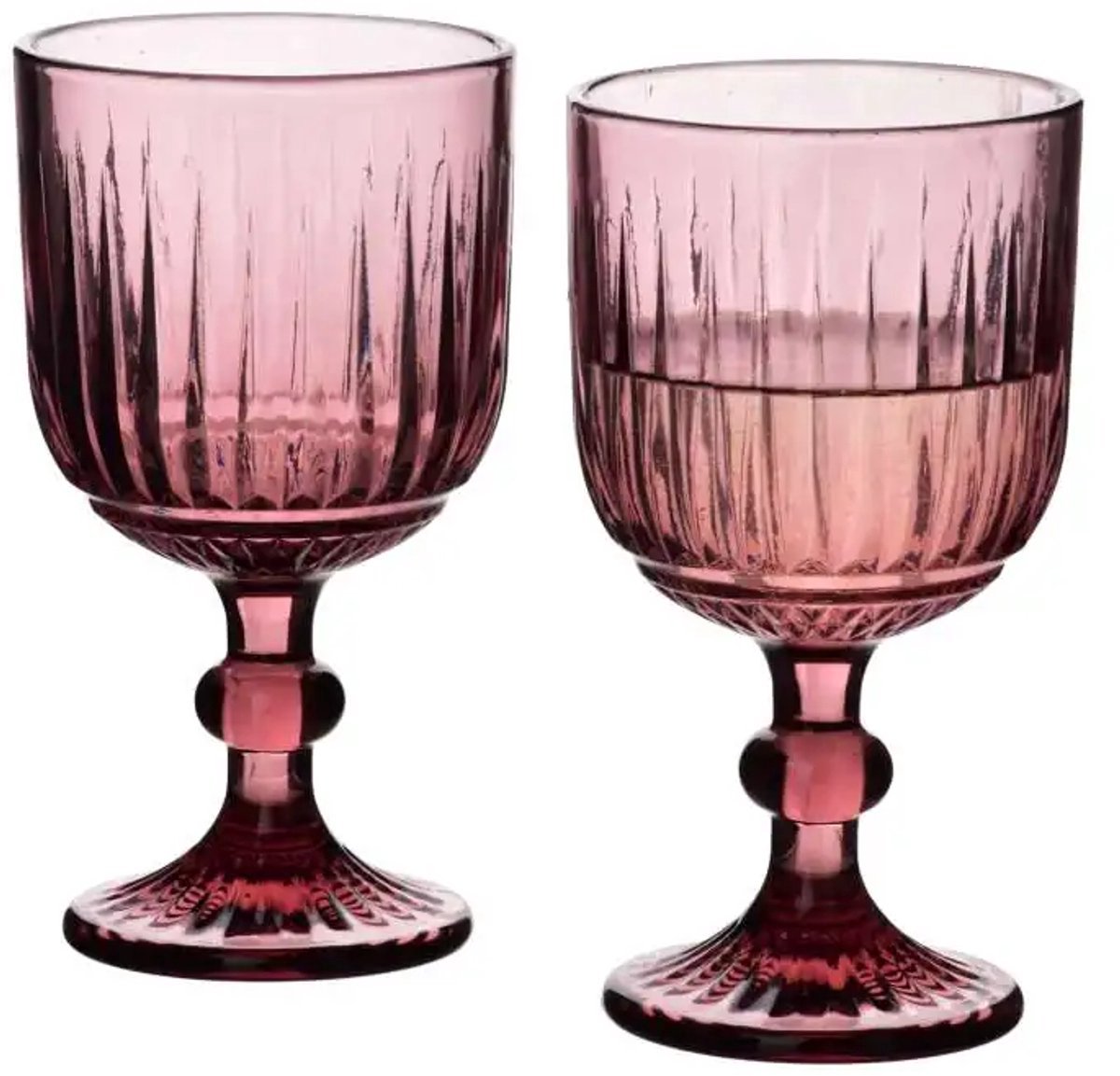 She life style - ELISE PINK - Set van 4 glazen - 350ml - 9x16.4cm