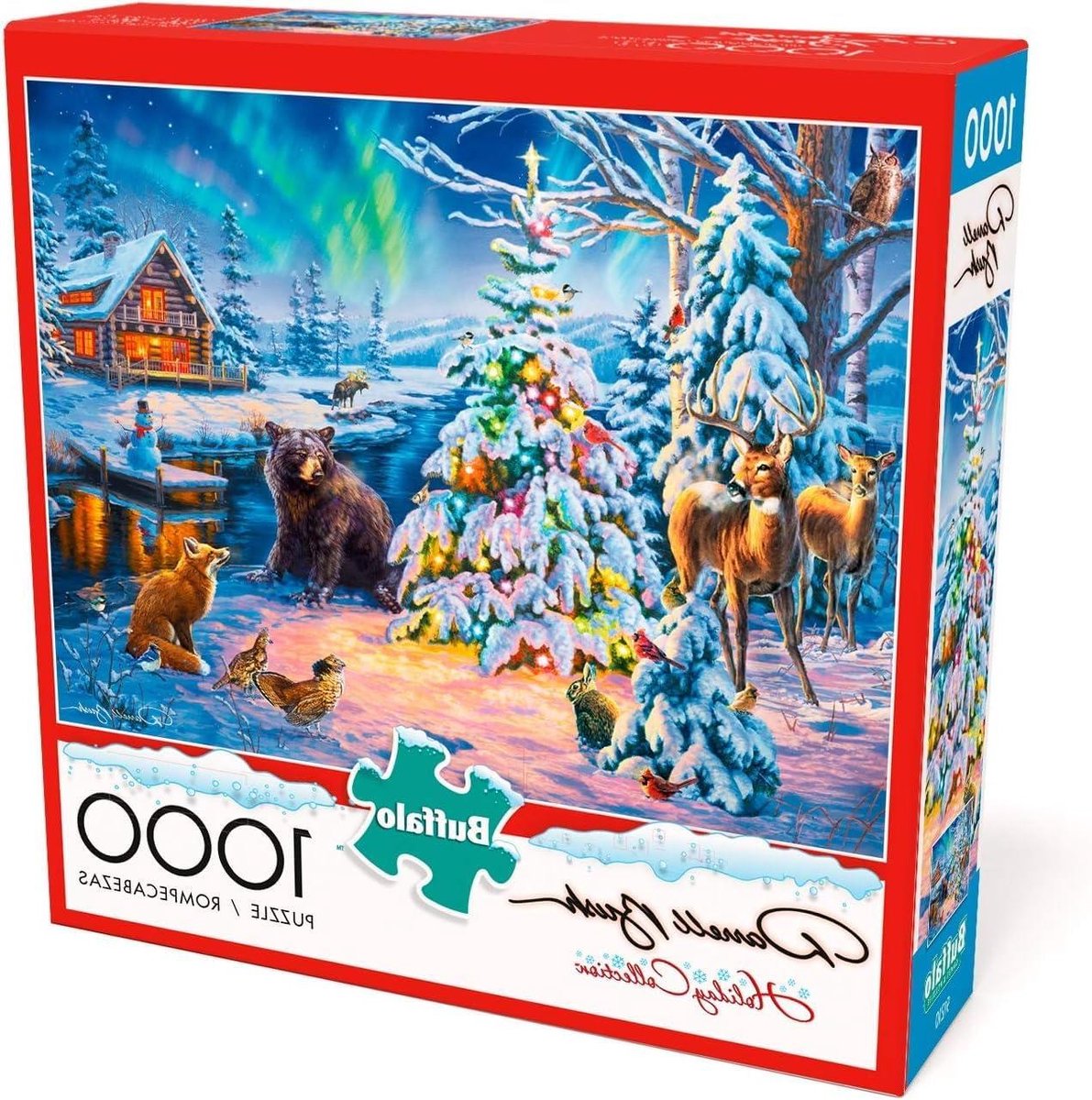 Legpuzzel Volwassenen - Kerst Puzzel - Ontspannen Avond - Inclusief Poster - 1000 Stukjes - Natuurtafereel