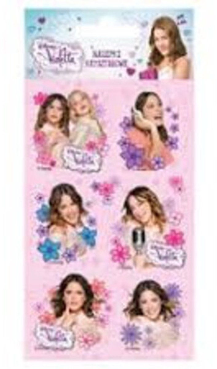 Violetta - Kinder Muurstickers - Kleurrijk - Veelkleurig