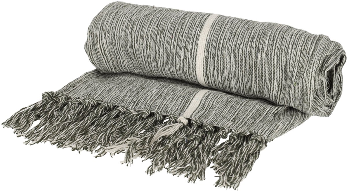JENS Living Hamamdoek Melange Groen 200x200 cm – Grote Sneldrogende Sauna- en Stranddoek