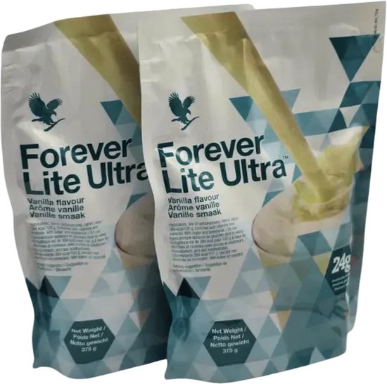 Forever Lite Ultra Vanilleshake, 2 Pack, Voordeelbundel, 375g x 2 — afbeelding 2
