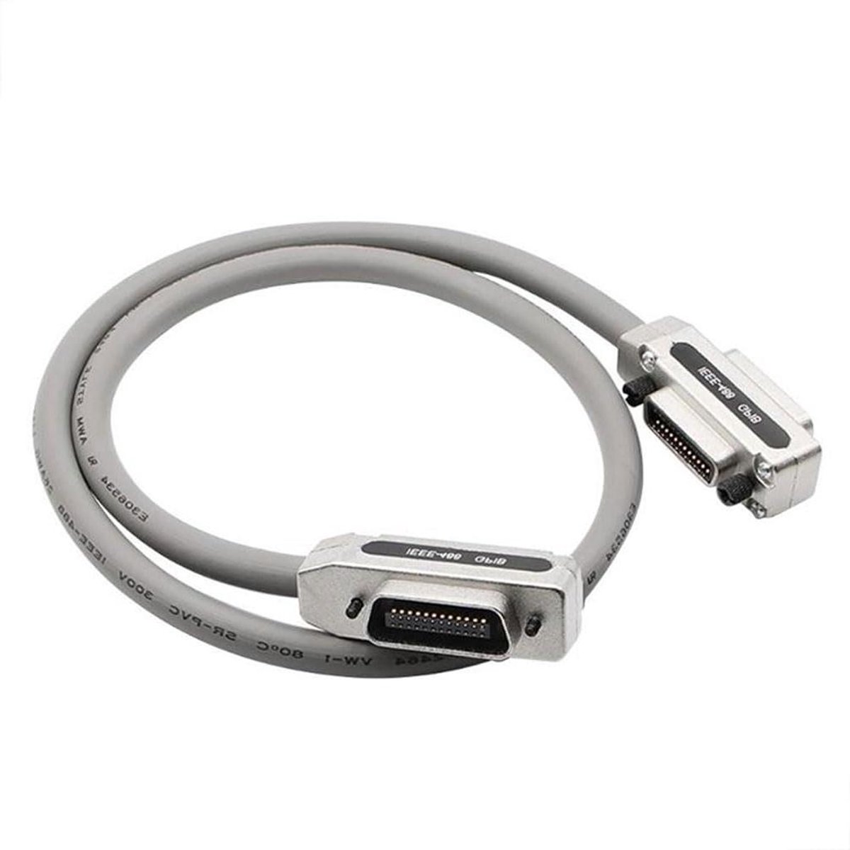 GPIB Kabel - Data Overdracht - Gegevenstransmissie Testen - Bus Interface - 1.5 Meter - Grijs