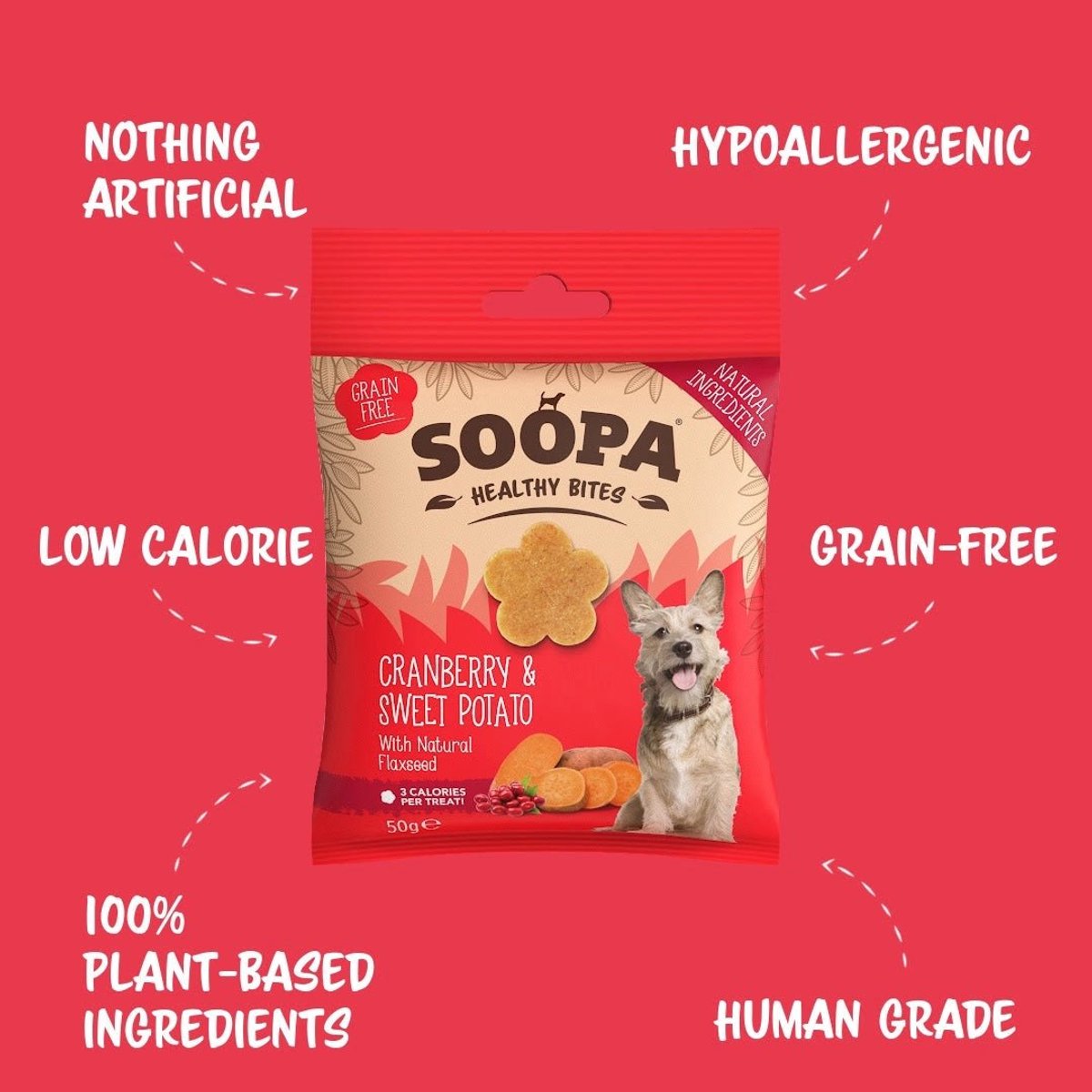 Soopa Healthy Bites Cranberry & Sweet Potato