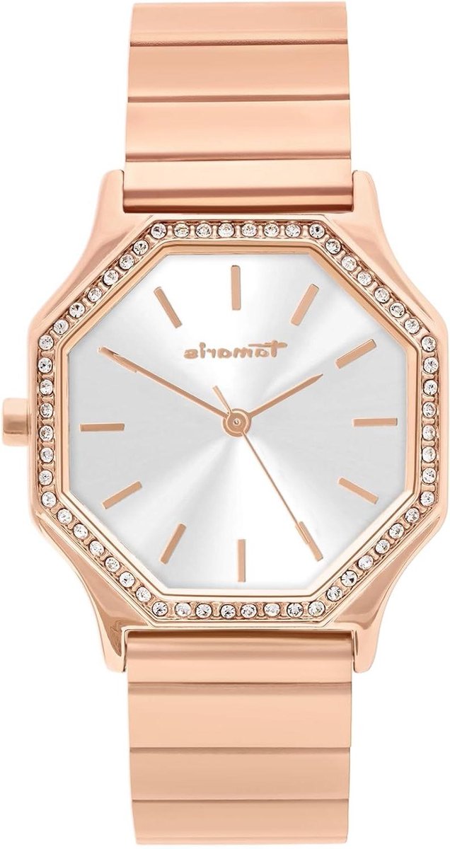 Dames Horloge - Polshorloge Zirkonia - Elegante Uitstraling - Zelf-Verstelbare Band - 3ATM Waterdicht - Zilverkleurig