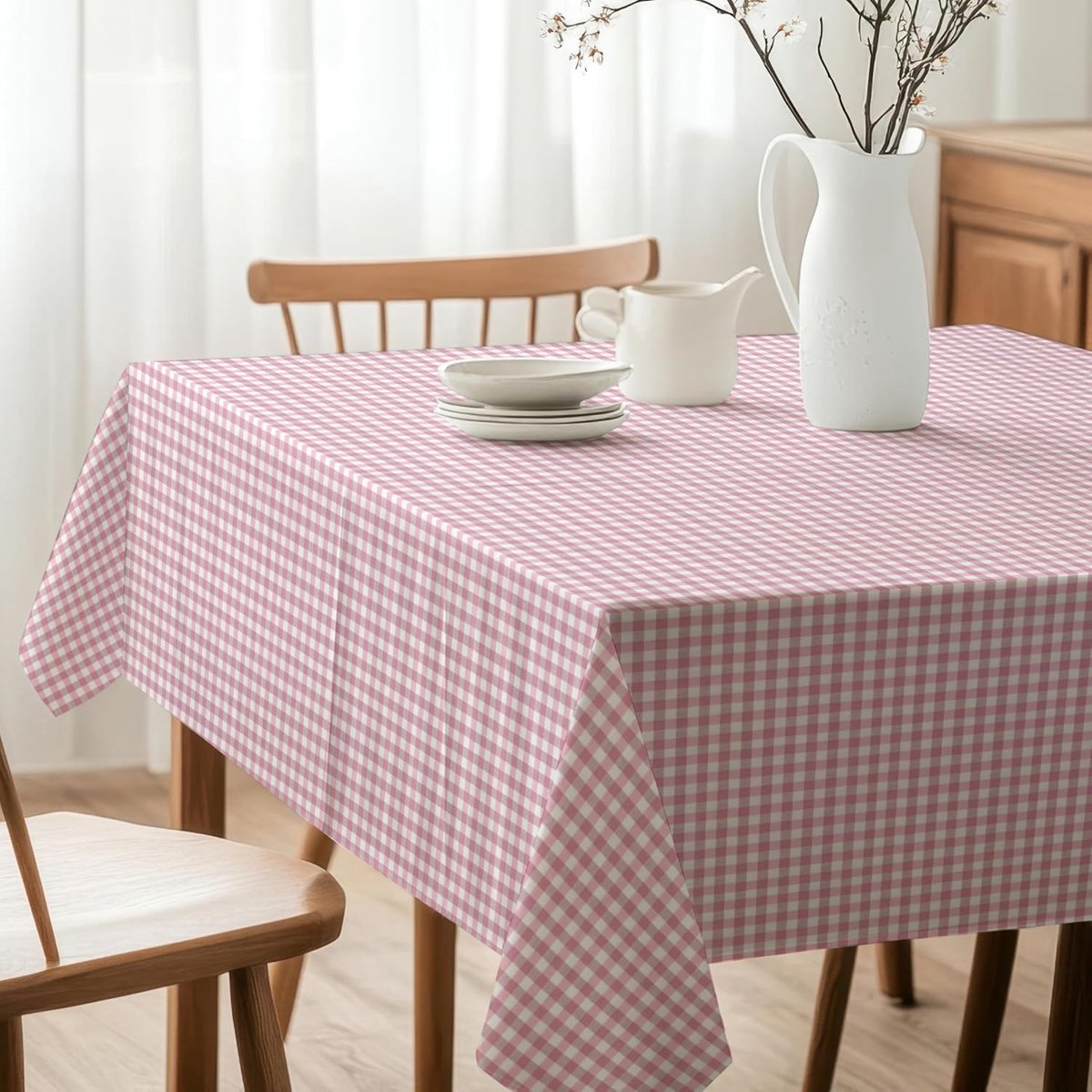 Tafelkleed - Keukentextiel Kleed - Tafel Beschermen - Teflon Coating - 100 x 140 cm - Roze