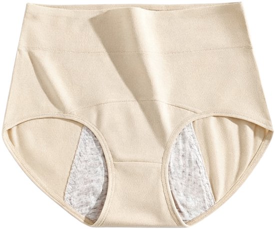 Set de 2 slips d'incontinence lavables pour femmes, slips anti-fuites urinaires, lavables, sous-vêtements menstruels très absorbants à taille haute, couleur, XL (Recommandé : 53–67.5 kg)