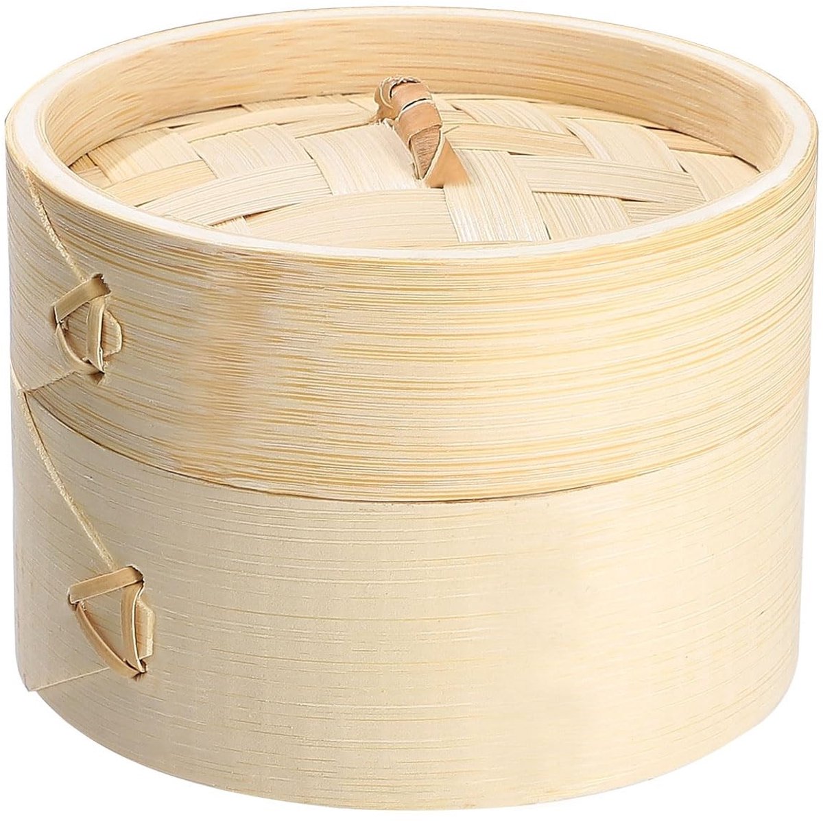 aladdien - Mini Bamboe Dim Sum Dumpling Steamer - Perfect voor Feestjes - Houten Mand - Ideaal voor Desserts - Decoratie voor Bruiloft en Verjaardag