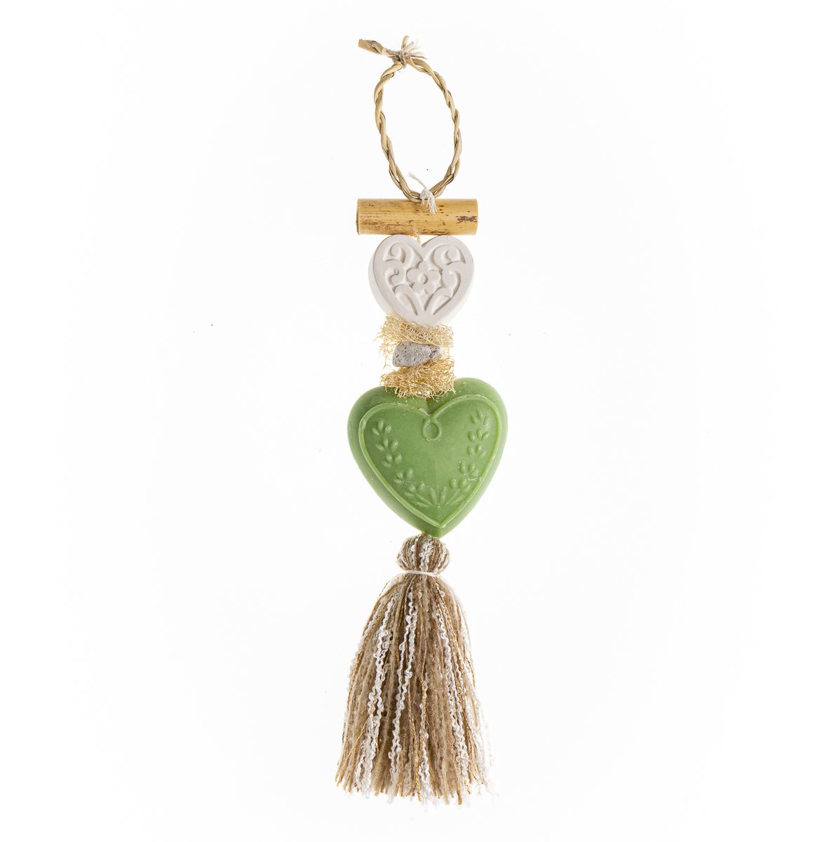 Zeepketting – Decoratieve zeep aan koord – Verbenageur – 40 cm – Geurhanger - Zeepvlecht