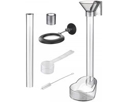 Aquarium voederbuis - Voerbuis set - Vissen voeren - Verstelbaar ontwerp - 4 gram lepel - Transparant
