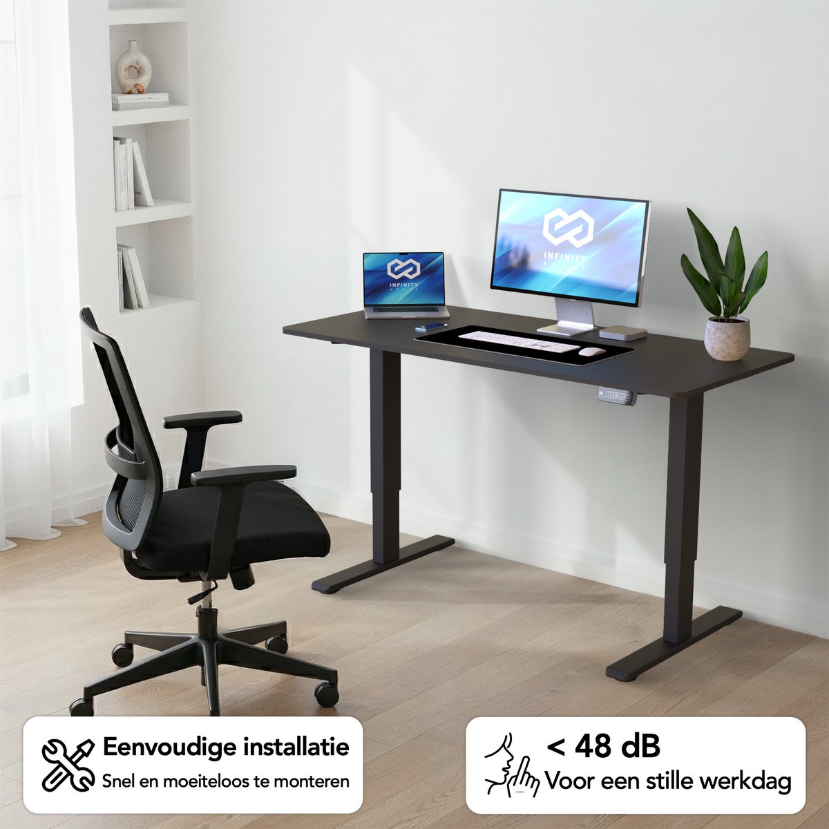 Infinity Infinity Goods Elektrisch Zit Sta Bureau - afbeelding 4
