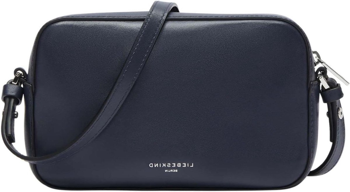Crossbody Tas - Schoudertas Dames - Dagelijks Gebruik - Zacht Nappa Leer - 20 x 13 cm - Zwart