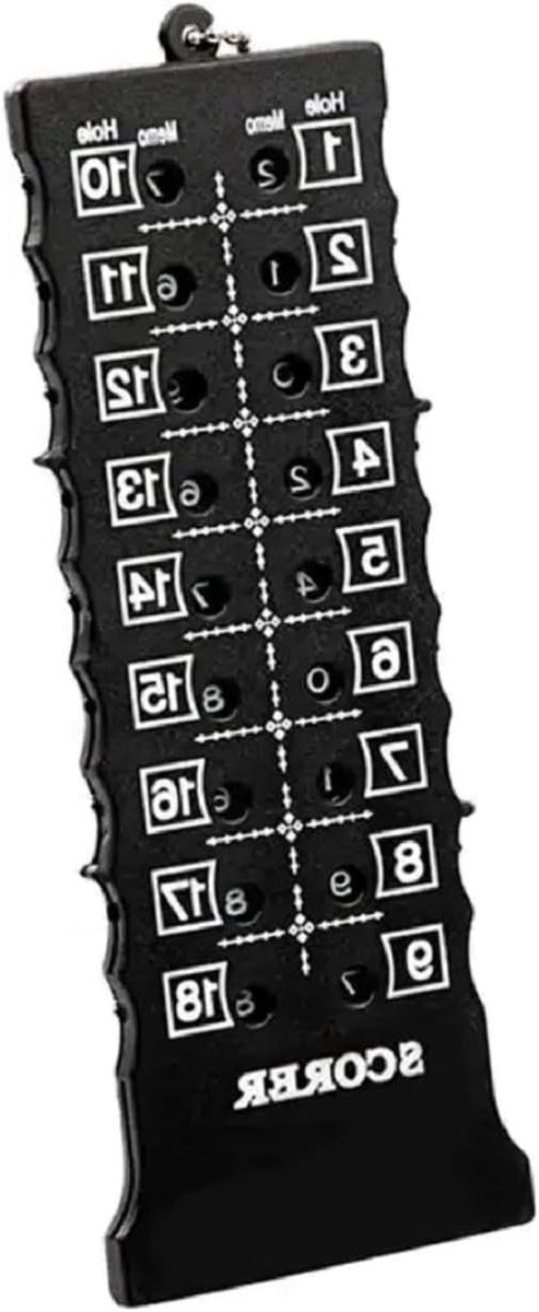 Score Card Teller - Scorebord Golf - Scores Bijhouden - Instelbaar tot 18 Gaten